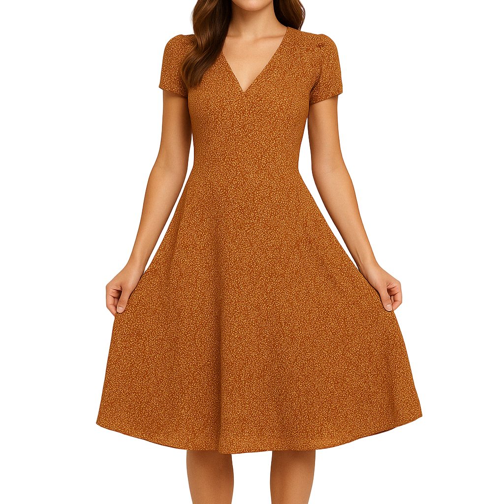 Women’s Maxi Dress with V-Neck