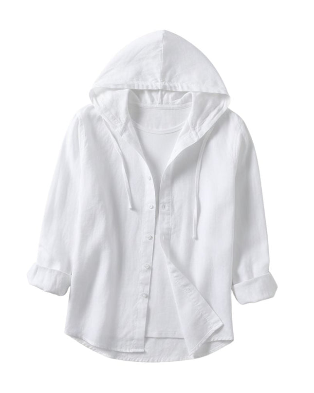 Linen Blouse with Loose Fit