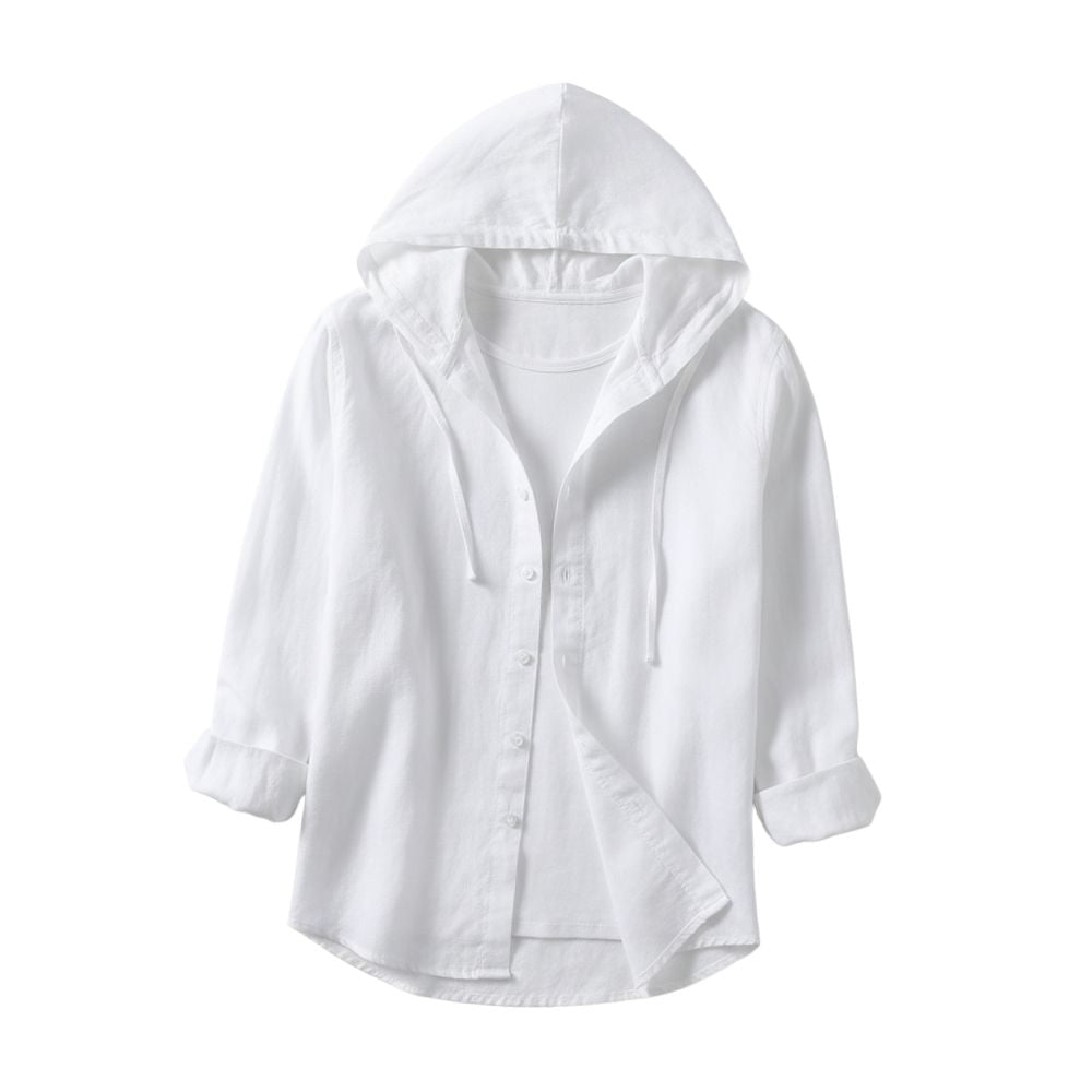 Linen Blouse with Loose Fit