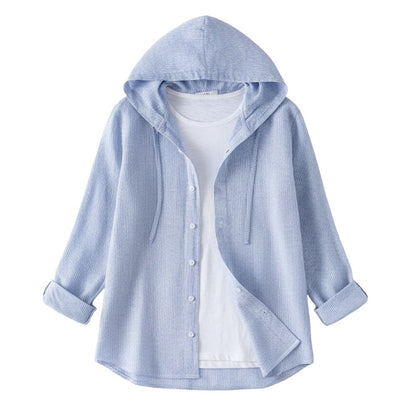 Linen Blouse with Loose Fit
