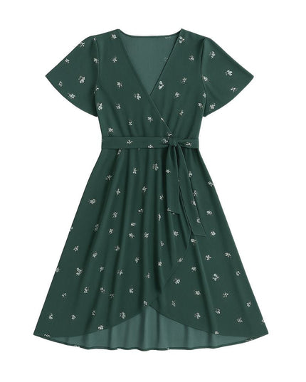 Women’s Midi Dress with Short Sleeves