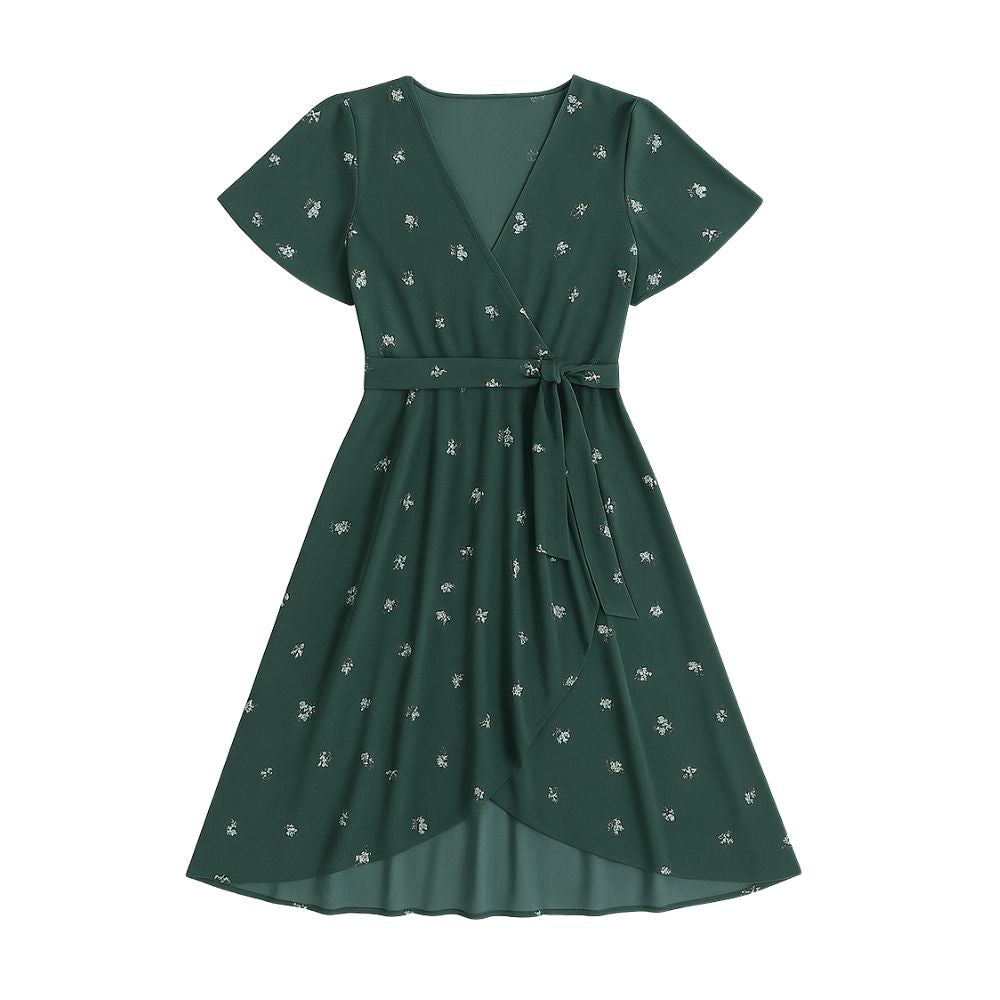 Women’s Midi Dress with Short Sleeves