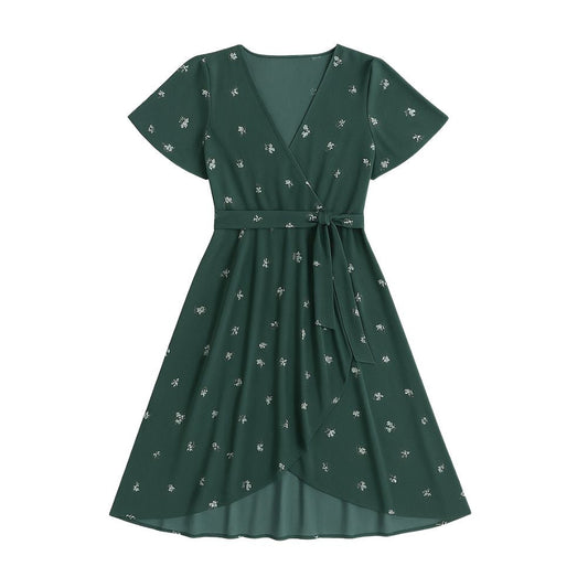Women’s Midi Dress with Short Sleeves