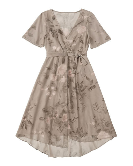 Women’s Midi Dress with Short Sleeves