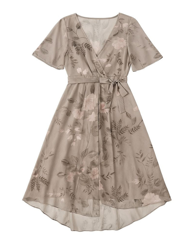 Women’s Midi Dress with Short Sleeves