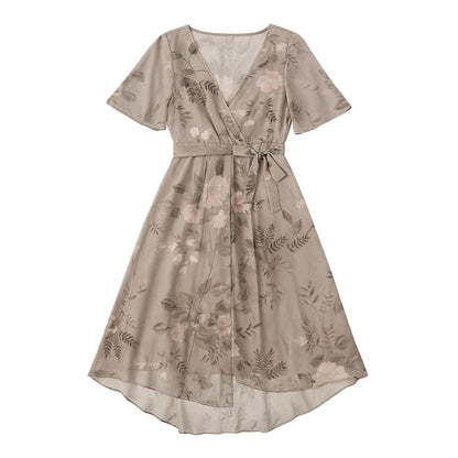 Women’s Midi Dress with Short Sleeves