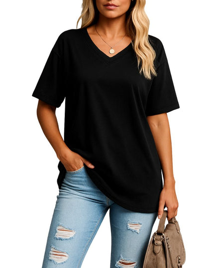 Women’s Loose-Fitting V-Neck T-Shirt