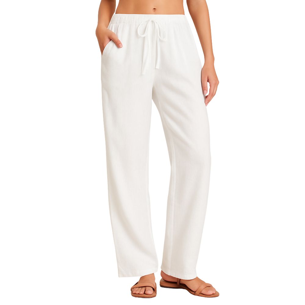 Loose-fitting trousers for women with an elastic waistband