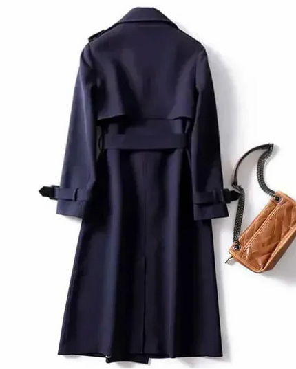 Coat with Waist Belt and Epaulettes