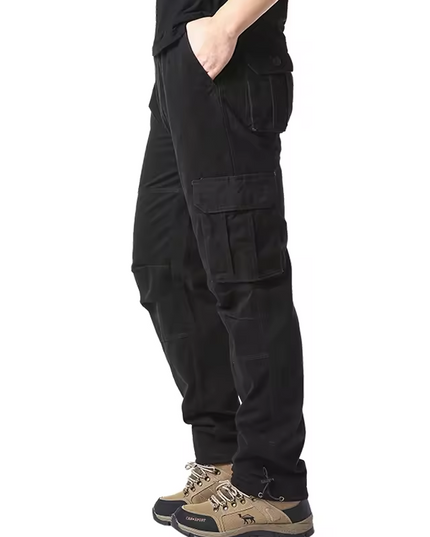 Cargo trousers with multiple pockets