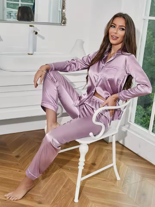 Women’s Satin Pajama Set