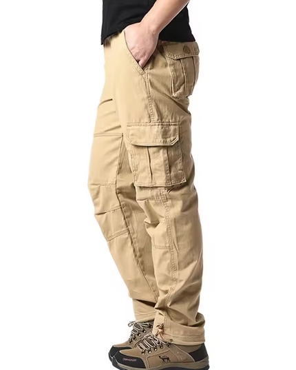 Cargo trousers with multiple pockets